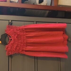 GAP Toddler Red Dress with Ruffle Detail